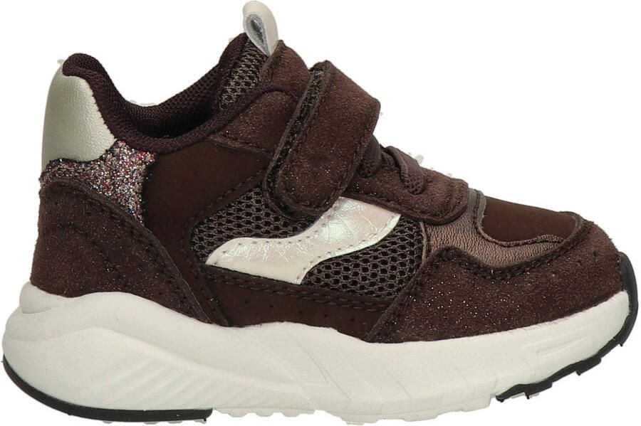Nelson Kids imitatieleren sneakers bruin