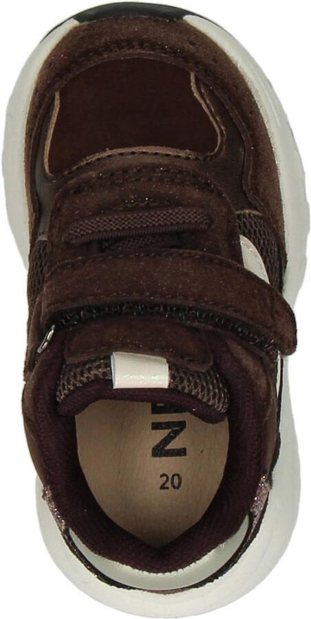Nelson Kids imitatieleren sneakers bruin - Foto 2