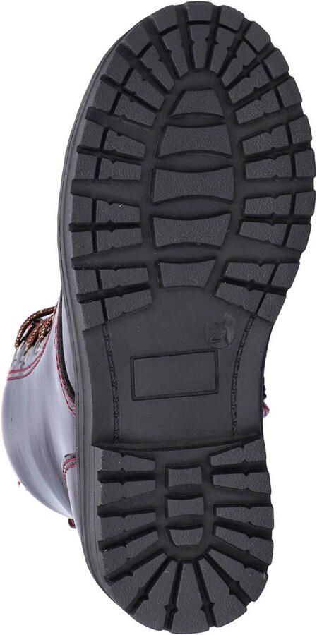 Nelson Kids lakleren enkelboots met glitters en profielzool bordeaux - Foto 2