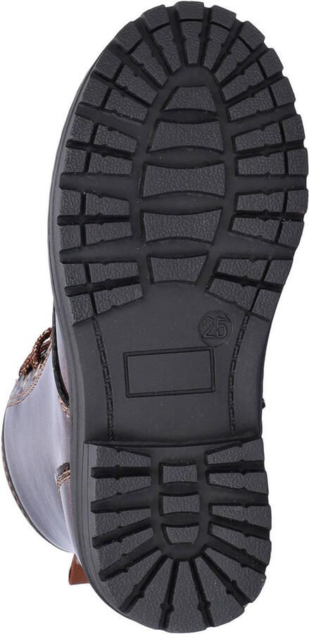 Nelson Kids lakleren enkelboots met glitters en profielzool bruin - Foto 3
