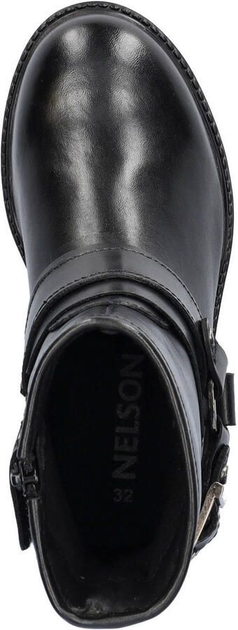 Nelson Kids leren bikerboots zwart - Foto 3