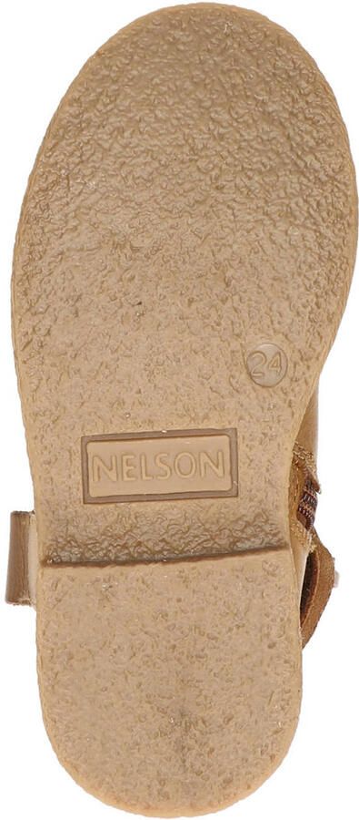 Nelson Kids leren enkellaarzen cognac Bruin Meisjes Leer Meerkleurig 29