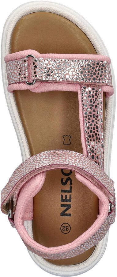 Nelson Kids leren sandalen chunky roze - Foto 3