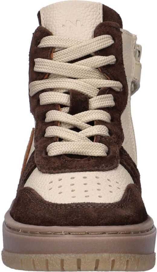 Nelson Kids leren sneakers bruin beige - Foto 2