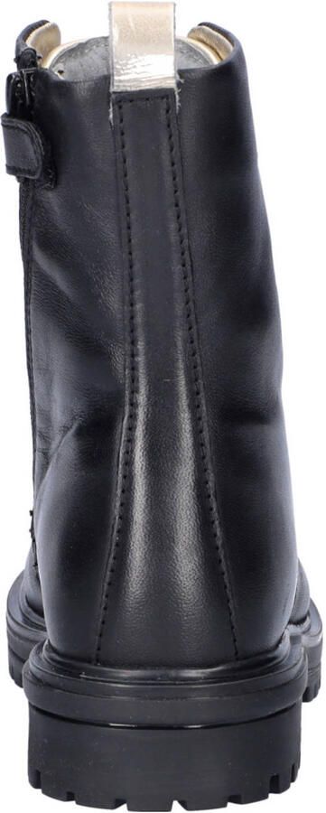 Nelson Kids leren veterboots zwart