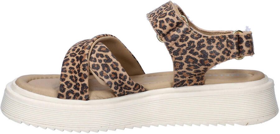 Nelson Kids sandalen met panterprint beige bruin - Foto 2
