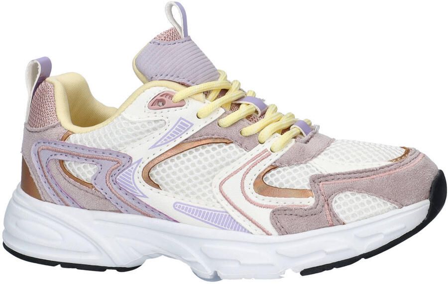 Nelson Kids sneaker wit lila geel