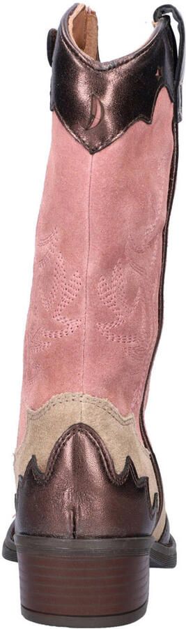 Nelson Kids suède cowboylaarzen brons roze - Foto 3