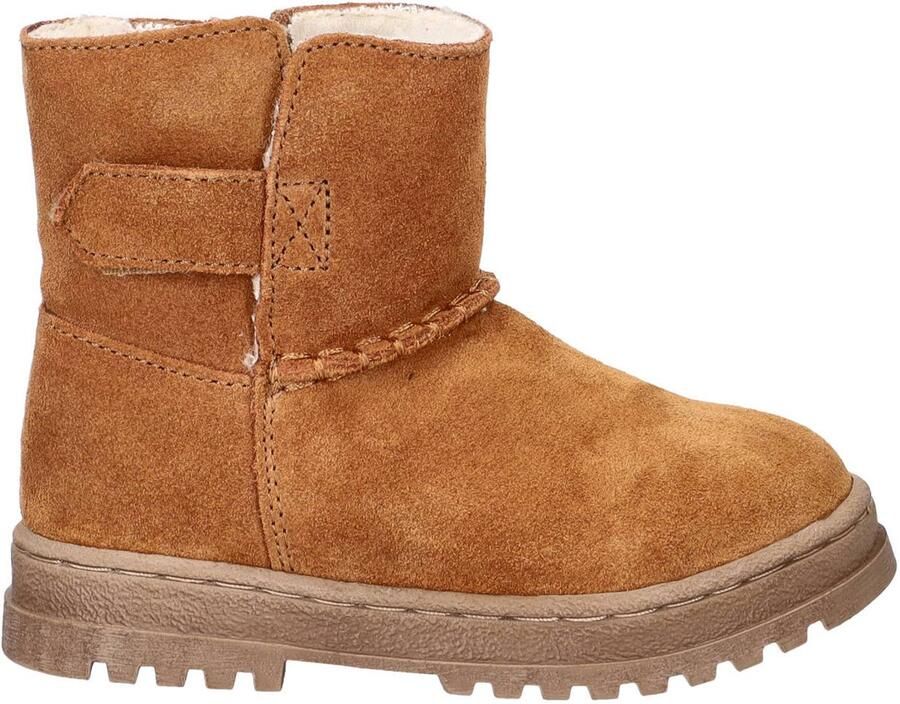 Nelson Kids suède enkelboots cognac