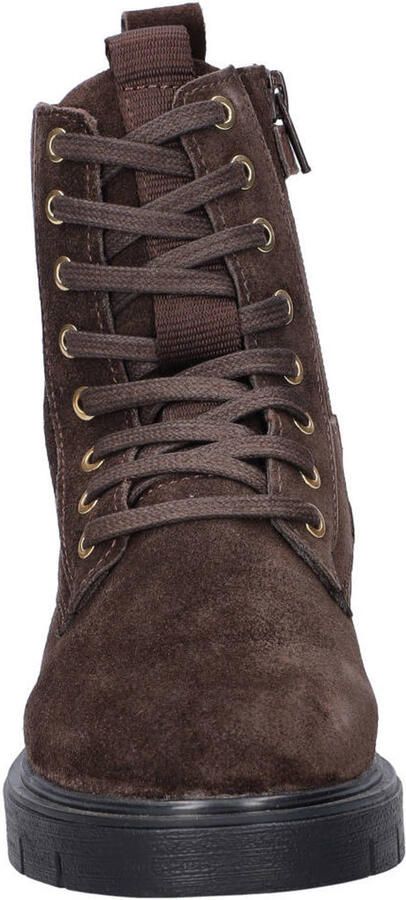 Nelson Kids suède enkelboots met profielzool bruin - Foto 2