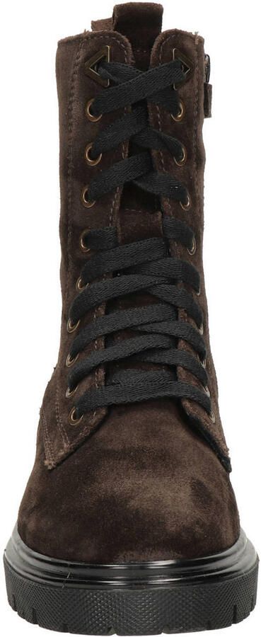 Nelson Kids suède enkelboots met profielzool bruin - Foto 2