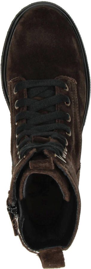Nelson Kids suède enkelboots met profielzool bruin - Foto 3