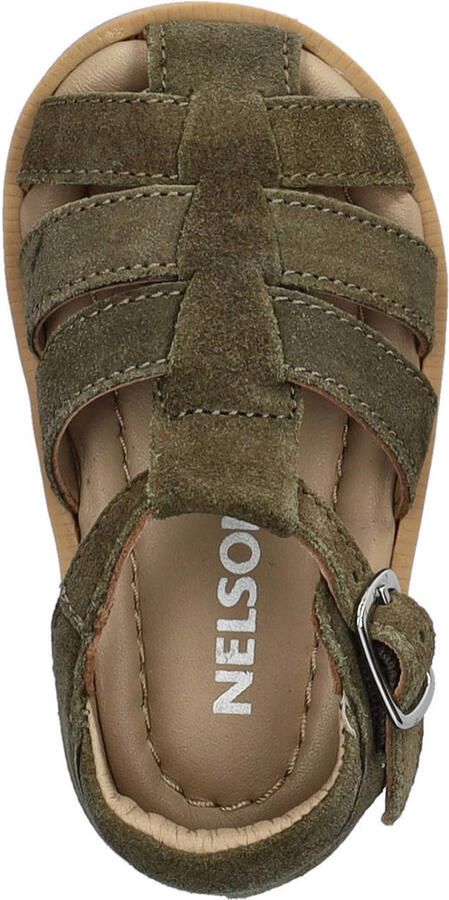 Nelson Kids suède sandalen kaki - Foto 3
