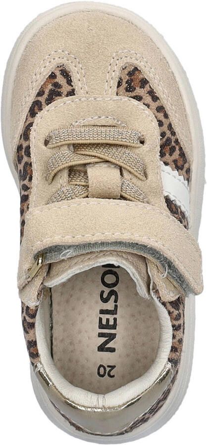 Nelson Kids suede sneakers beige panterprint - Foto 3