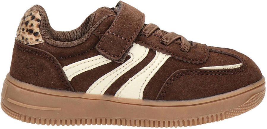 Nelson Kids suède sneakers bruin