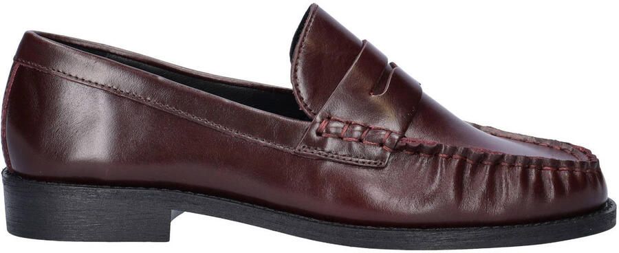 Nelson lakleren loafers bordeaux