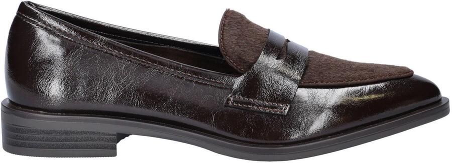 Nelson lakleren loafers bruin