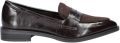 Nelson lakleren loafers bruin - Donkerbruin