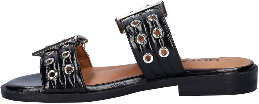 Nelson lakleren slippers zwart - Foto 3