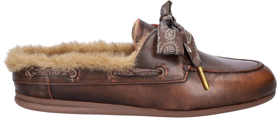 Nelson leren bootschoenen bruin