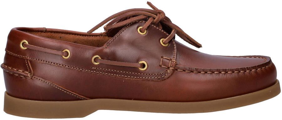 Nelson leren bootschoenen cognac