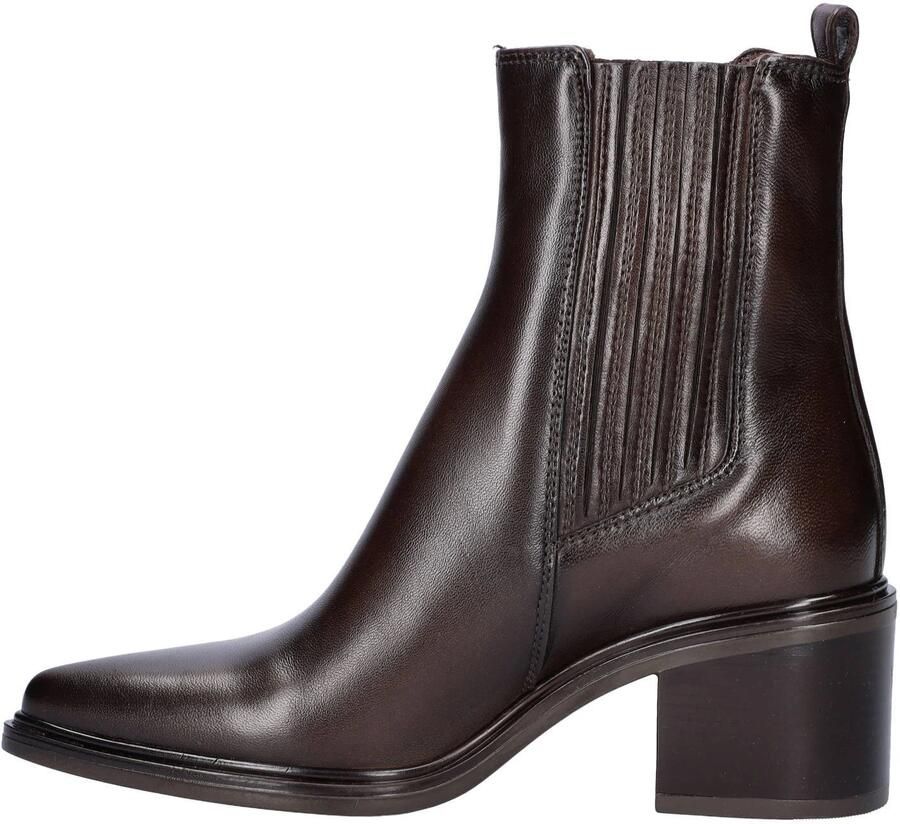 Nelson leren chelsea boots met blokhak bruin - Foto 2