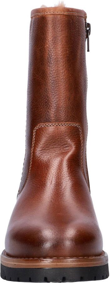 Nelson leren enkelboots met profielzool cognac - Foto 2