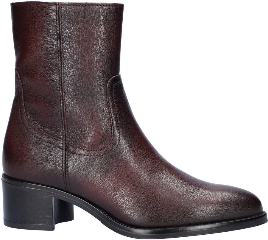 Nelson leren enkellaarzen bordeaux