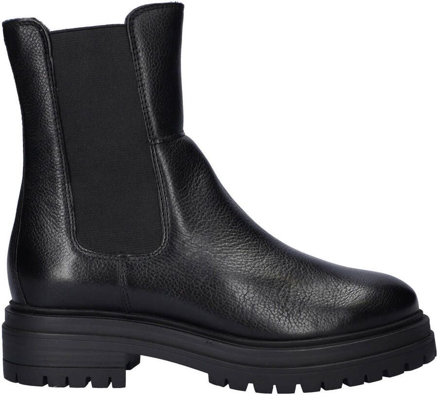 Nelson leren enkellaarzen zwart