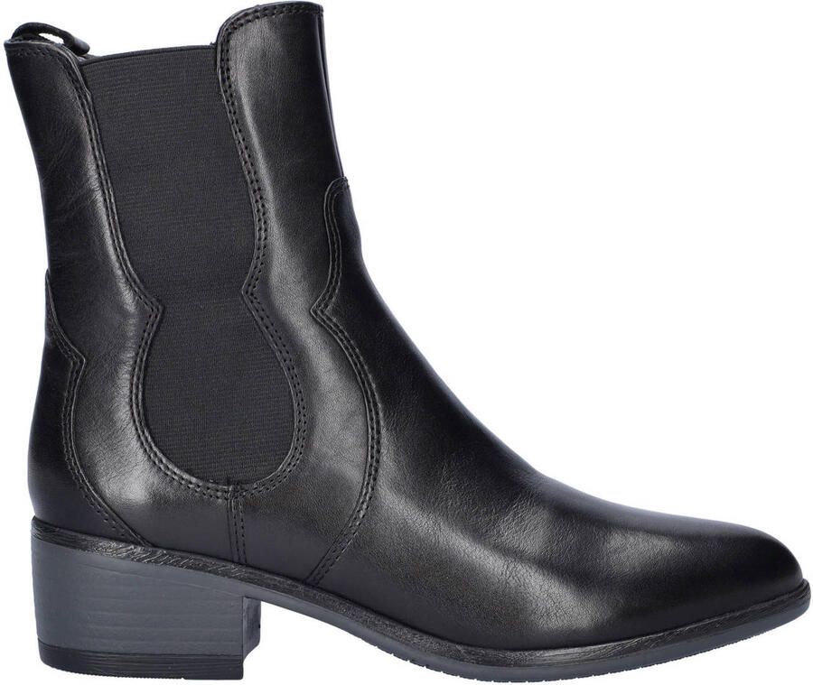 Nelson leren enkellaarzen zwart