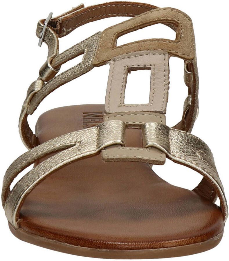 Nelson leren sandalen beige goud - Foto 2