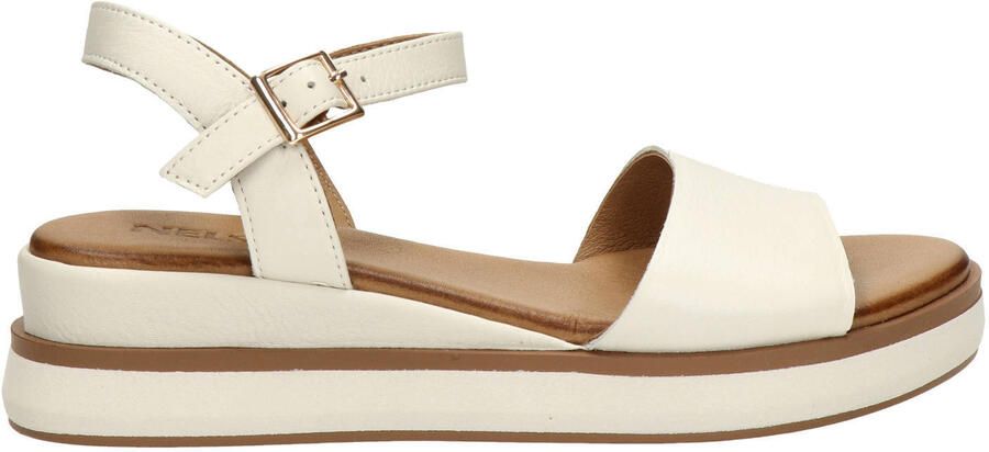 Nelson leren sandalen ecru