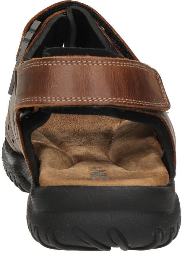 Nelson leren sandalen met profielzool bruin - Foto 2