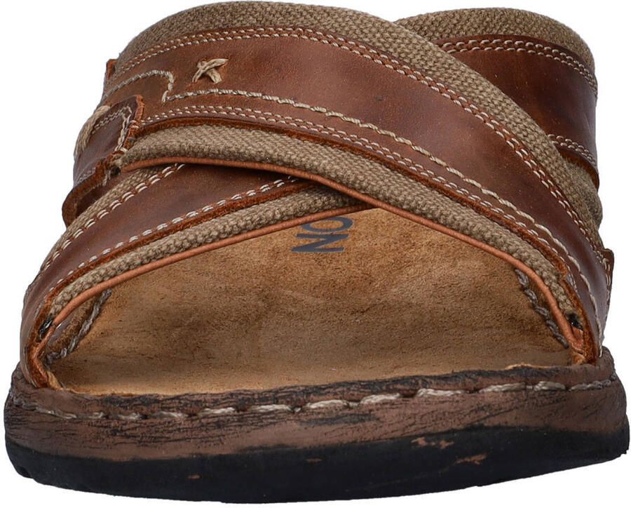 Nelson leren slippers bruin - Foto 2