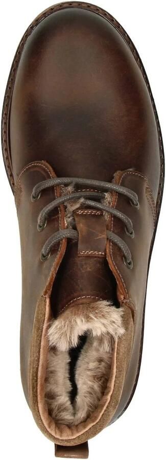 Nelson leren veterboots met profielzool cognac - Foto 3