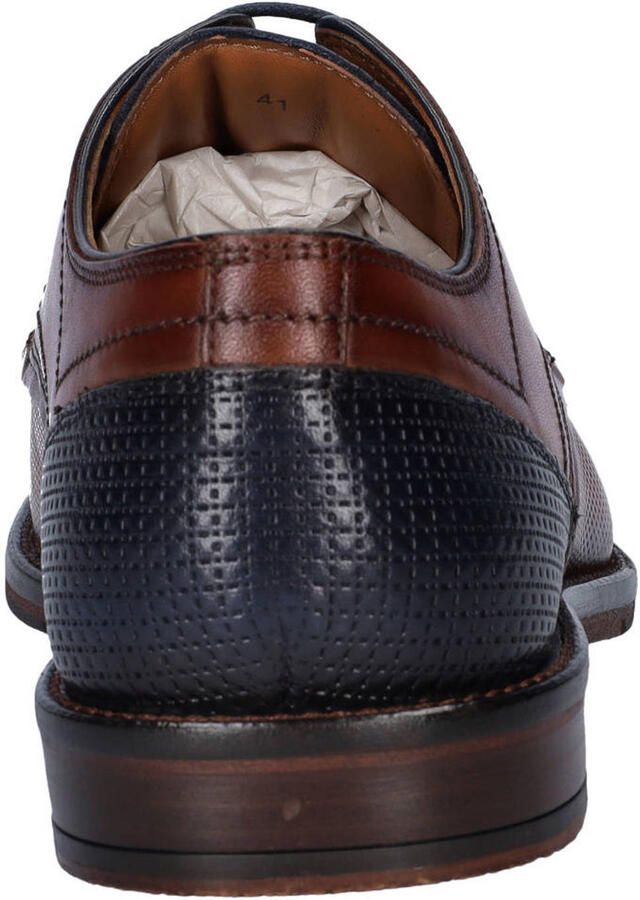 Nelson leren veterschoenen cognac - Foto 2