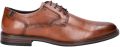 Nelson leren veterschoenen cognac - Cognac