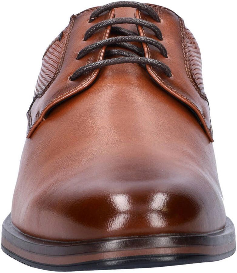 Nelson leren veterschoenen cognac - Foto 2