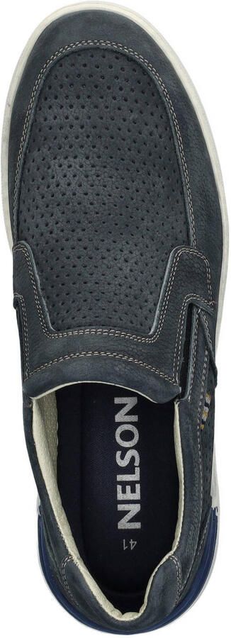 Nelson nubuck instappers donkerblauw - Foto 3