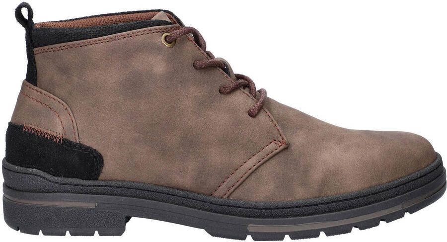 Nelson nubuck veterboots bruin