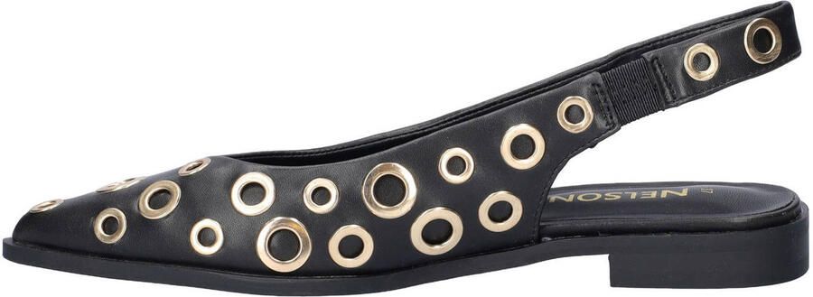 Nelson slingback loafers met eyelets zwart - Foto 3