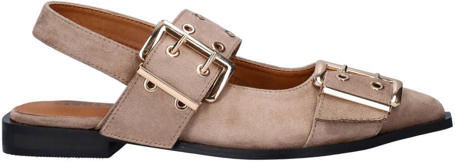 Nelson slingback loafers taupe