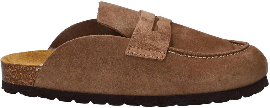 Nelson suède clogs taupe