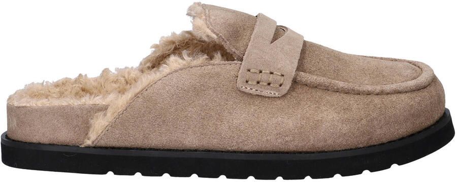 Nelson suède clogs taupe
