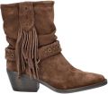 Nelson suede cowboy boots blokhak bruin - Bruin