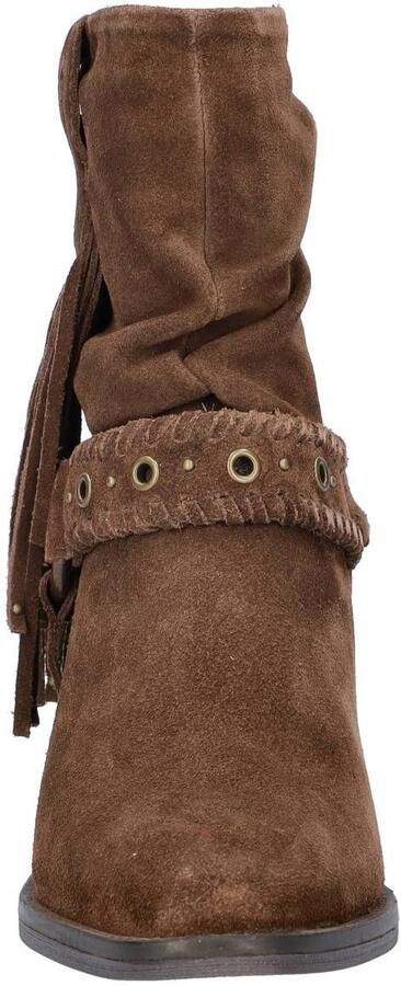 Nelson suede cowboy boots blokhak bruin - Foto 4