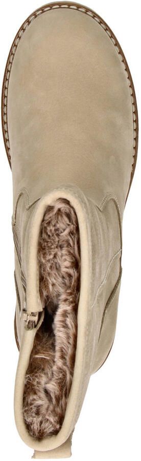 Nelson suède enkelboots met profielzool ecru - Foto 3