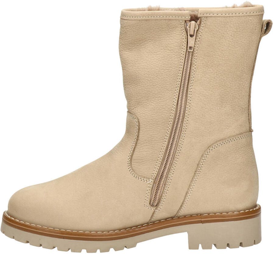 Nelson suède enkelboots met profielzool ecru - Foto 2