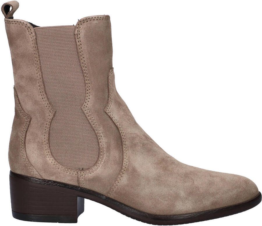 Nelson suède enkellaarzen taupe