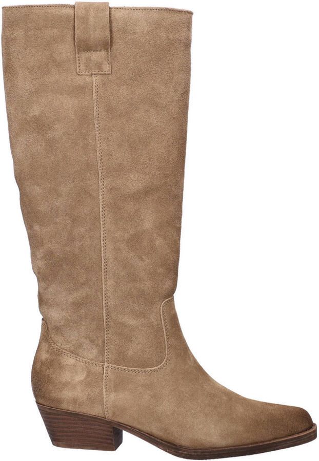 Nelson suède hoge laarzen beige